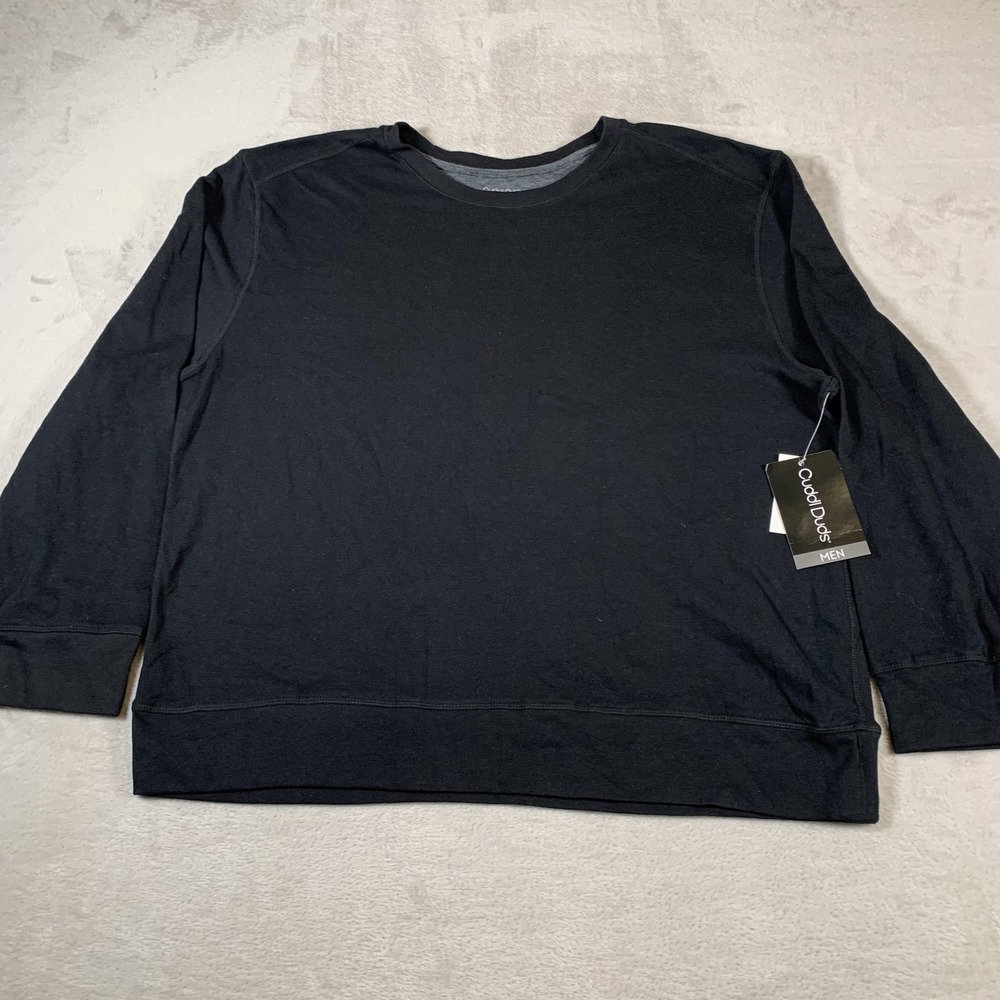 Cuddl Duds Sweater Mens XL‎ Crewneck Pullover Long Sleeve Soft Lightweight NEW